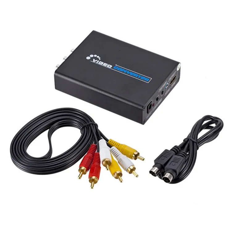 

Конвертер AV+S-VIDEO в HDMI 1080P/720P HD-видеоадаптер для DVD/PS2/WII/XBOX360 с аудиовыходом и переключателем соотношения сторон