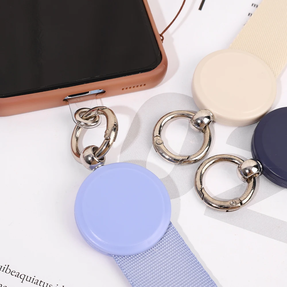 Telefone celular cordão cadeia titular para iPhone, Samsung, Xiaomi, celular caso Nylon banda, pulseira com Tether Tab Keychain, Novo