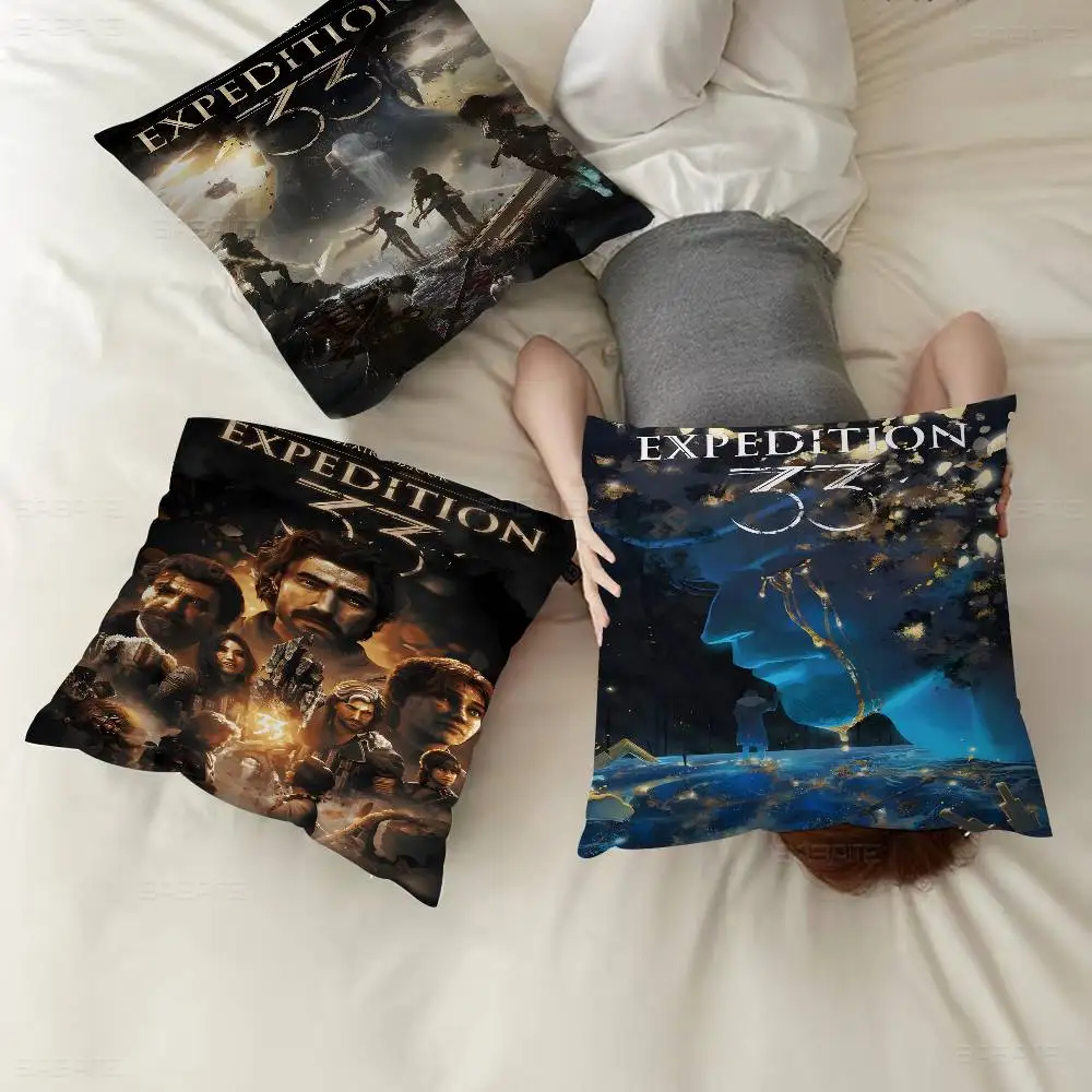 C-Clair O-Obscur E-Expedition 33 Lucky Dragon pillow cover sofa cushion cover home room decoration children gift