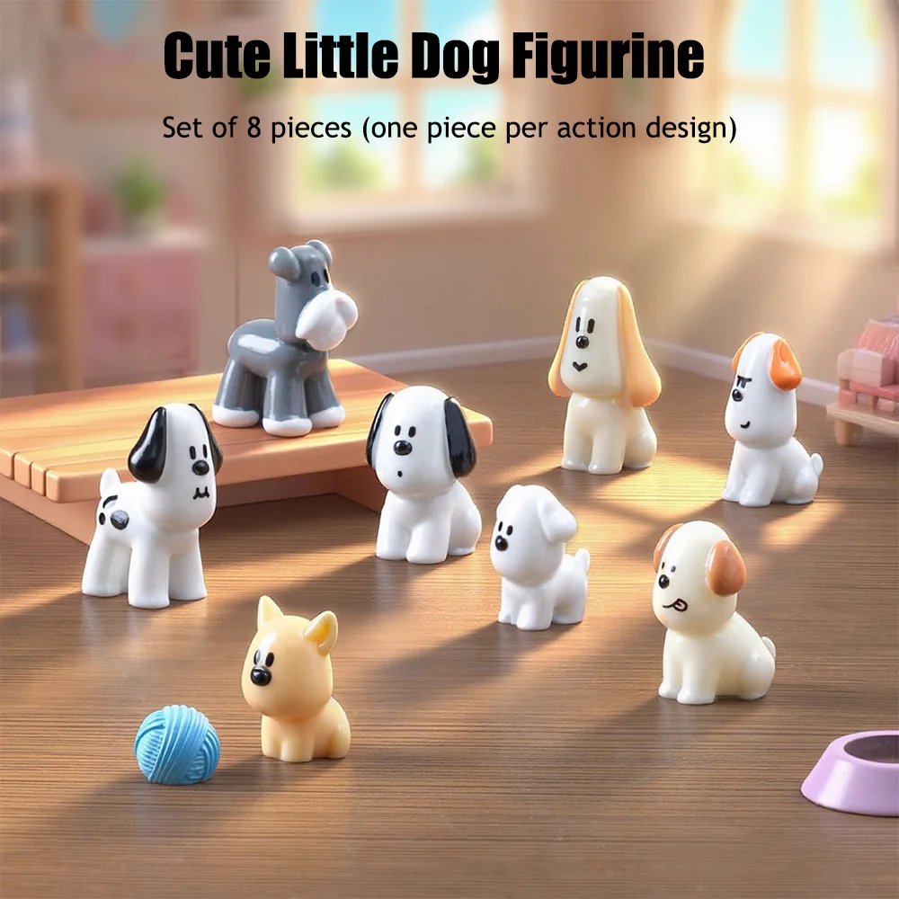 

Cute Puppy Pet-Themed Ornament Creative Stress Relief Desk Decor Therapeutic Mini Collectible​ Multi-Scene Atmosphere Model