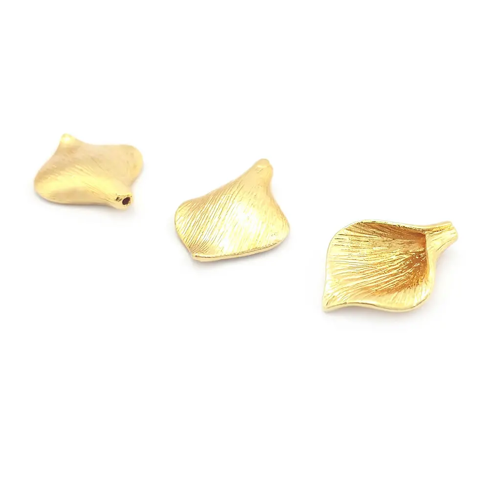 18K Gold Color Brass Lily Flower Beads Caps Tassel Caps High Quality Diy Jewelry Accessories Rosediy Official Store