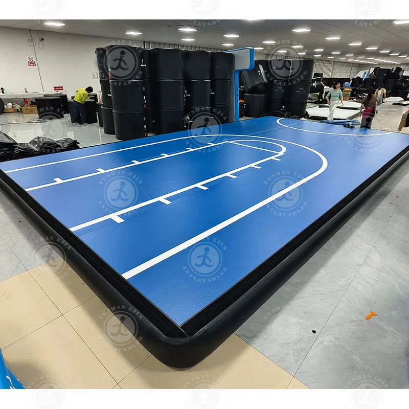 Quadra de basquete de piso de tamanho grande quadra de ar inflável da trilha de ar do Gymanstic