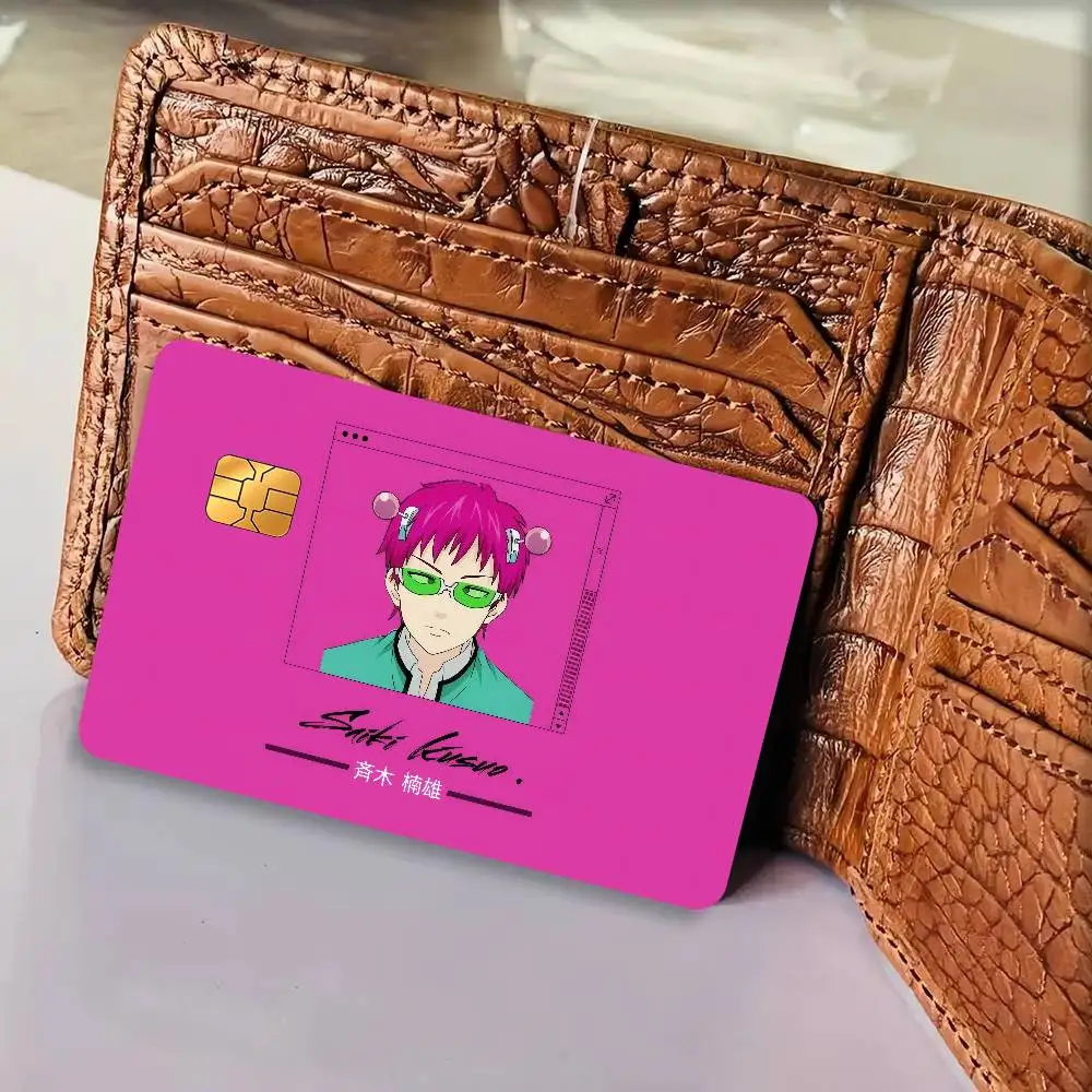 The Disastrous Life of Saiki K  Spend or Save Funny Shell Ultra Thin No Fade Sticker Cover Film for Debit Credit Card