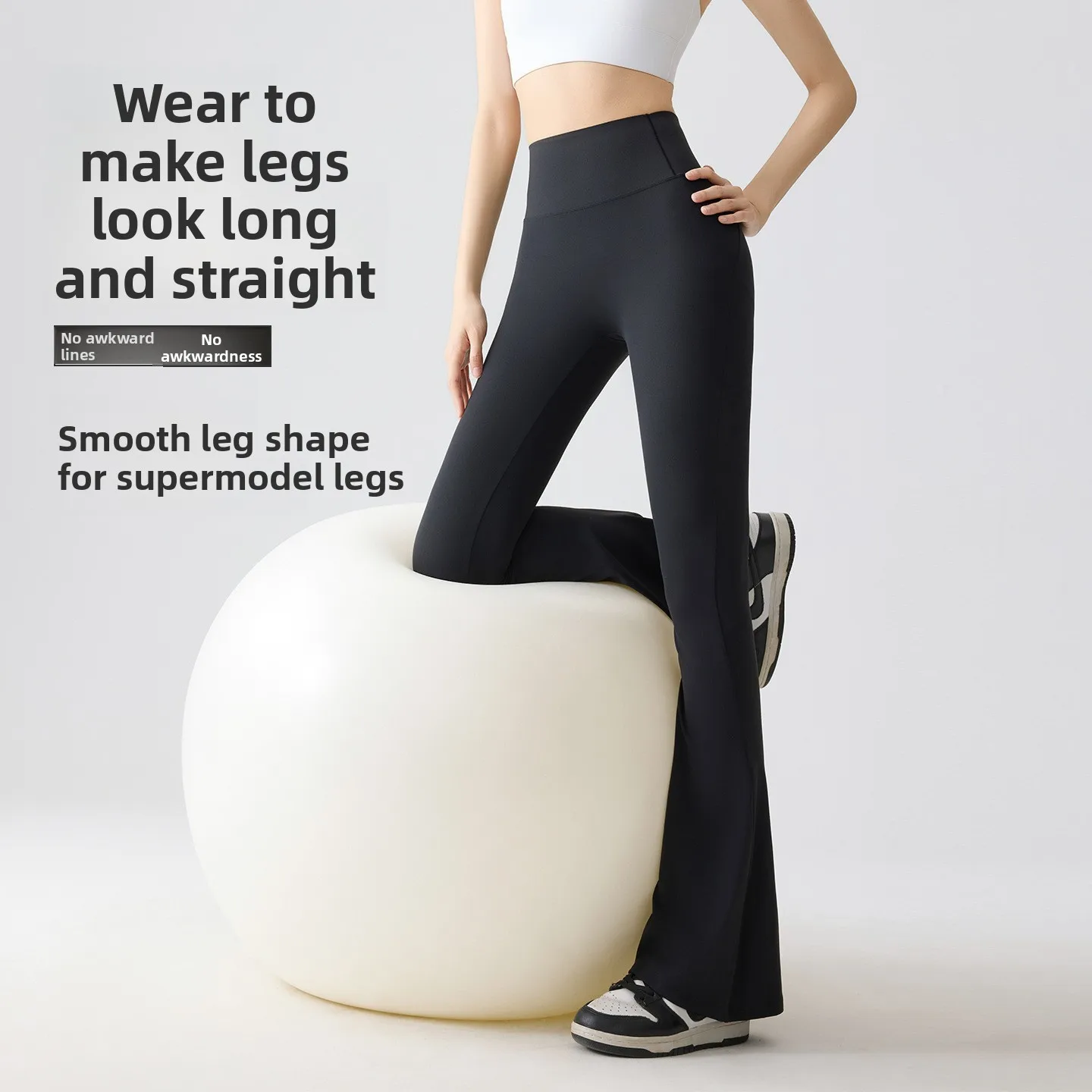 Pantalones de Yoga finos de verano para mujer, pantalones Bootcut con Control del vientre de Arca de cintura alta, prendas de vestir exteriores, pantalones largos adelgazantes, mallas