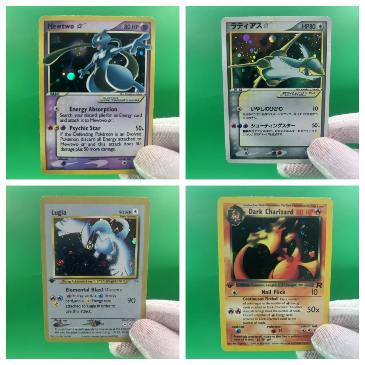

PTCG Collection Cards Charizard Pikachu Lugia Latios Mewtwo Umbreon DIY Self Made Single Card Classic Game Anime Cards Gift Toy