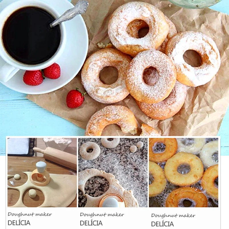 Kreative DIY Donut Form Kuchen Dekorations werkzeuge Kunststoff Desserts Brots ch neider Hersteller Back zubehör Küchengeräte