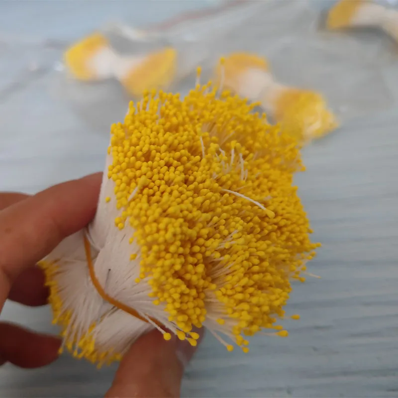 350pcs 1mm 2mm Retro Matte Double Heads Mini Flower Stamen Pistil Wedding Decoration DIY Fake Christmas Scrapbooking Gift Craft