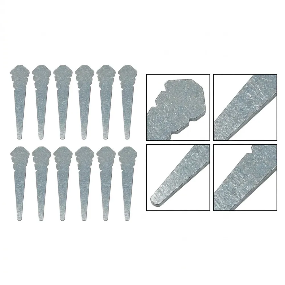 Brick Masonry Alignment Pins with Tapered Tooth Design to Anchor String Lines Firmly on Brick Edges for True Layout