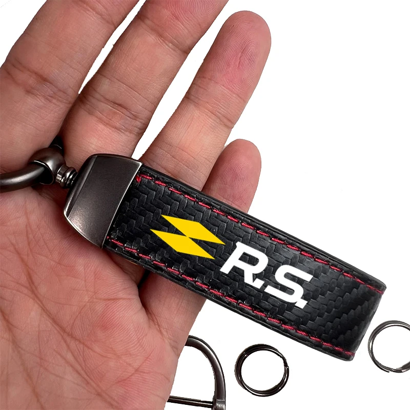 

Car Pu Keychain Interior Key Chains Keyring Key Ring for for Renault RS Line SPORT Clio Megane Scenic Laguna Koleos Sandero