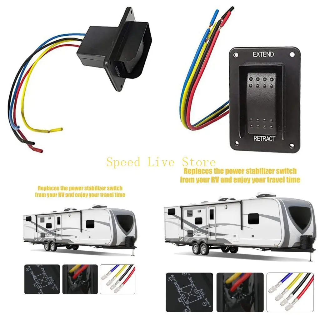

547C Rocker Operation Extend Retract Switches Assembly Electric Stabilizer Jacks Switches for Stabilizer Jacks