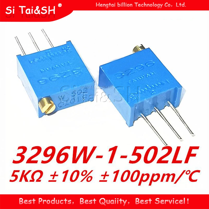 10PCS 3296W-1-502LF 3296W 5K ohm 502 3296W-1-502 3296W-502 W502 Trimpot Trimmer Potentiometer