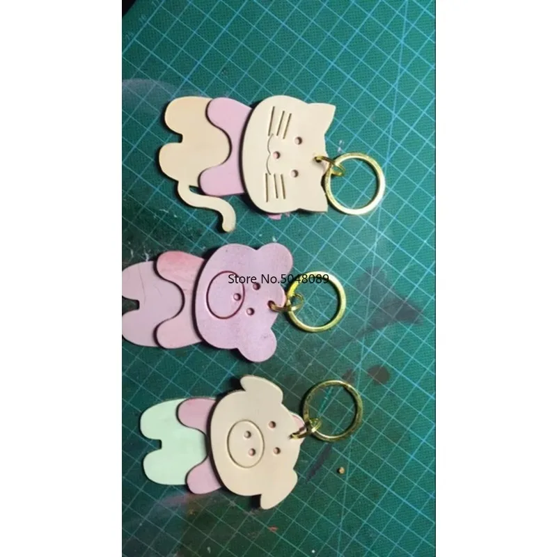 

Японское стальное лезвие, деревянный штамп, брелок для ключей с изображением животных, кулон, кожаный ремесленный дырокол, ручной инструмент, нож для резки, форма, швейные аксессуары