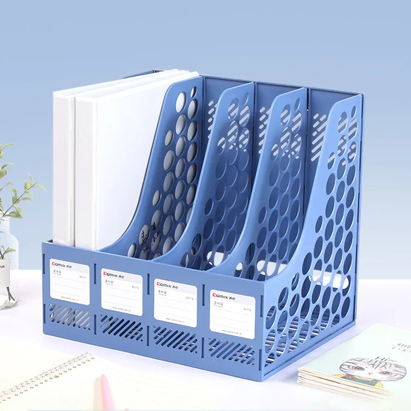 Document Organizer Box Desk Office Supplies File Holder Storage Book Stand Filing Cabinets Bookshelf Sorter Paper Sorter