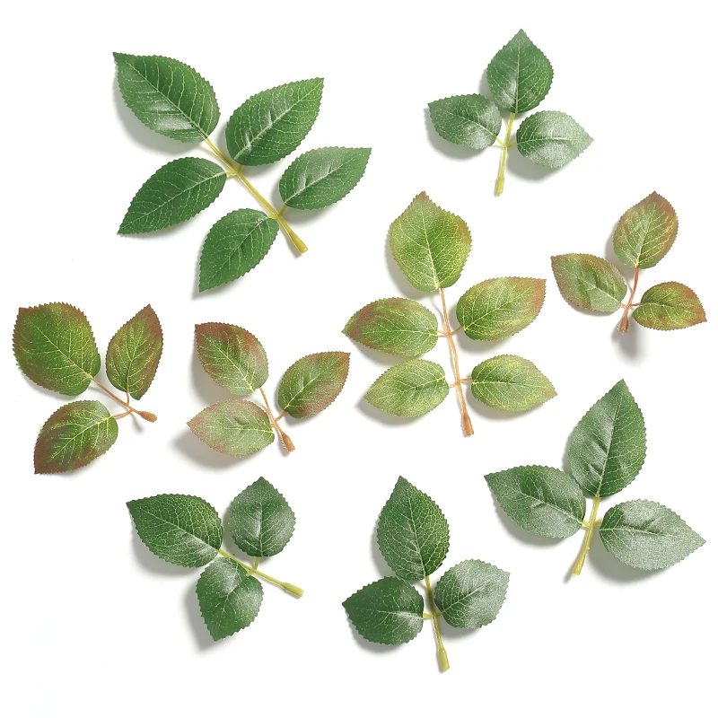 10/30/50pcs Seide künstliche Pflanze Blatt Wohnkultur Garten Girlande Hochzeits dekoration liefert gefälschte Blätter DIY Braut Handwerk Kranz – Detail 11