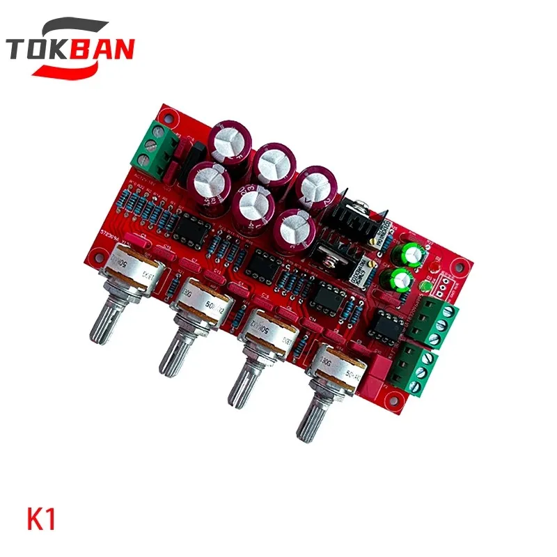 

Оригинальная плата предусилителя TOKBAN K1 HIFI 2.0 класса A с ручкой сабвуфера, подходящая для домашних кинотеатра и сценических усилителей.