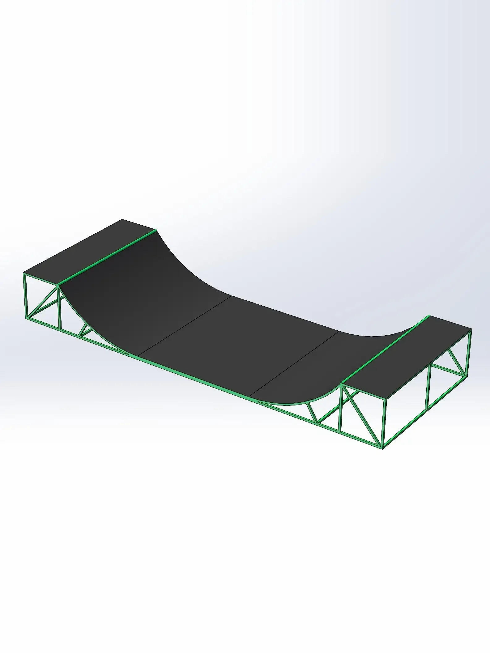 Skateboarding extreme sports U-shaped pool, BMX roller skating professional training venue props
