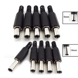 9mm 14mm DC Male Power Supply Jack Adapter Plug Connector 5.5mmx2.5mm Socket For DIY Projects