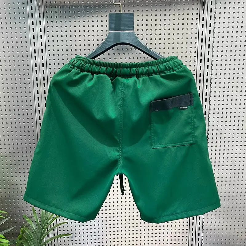 Pantalones cortos de alta calidad para hombre, pantalones cortos de playa transpirables de secado rápido de verano, ropa de moda de estilo americano para hombre, pantalones deportivos 2025