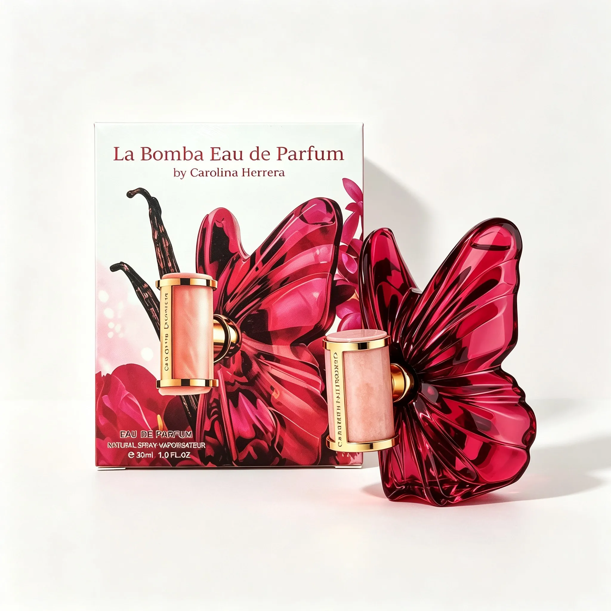 Carolina Herrera La Blaze of Fire 'The Blaze of Fire' (Butterfly Perfume) 30ML Fragrance Type: Floral, Fruity, Amber Fragrance, Long-Lasting, Suitable for Dates, Party Commuting, Ideal as a Gift