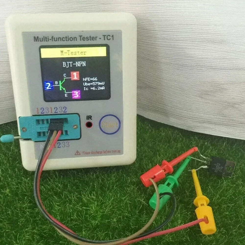 Imagem -04 - Tft Probador de Transistores de Retroiluminación Multifuncional Detectar Transistores Npn y Pnp Resistencias Diodos y Más Lcrtc1 8in