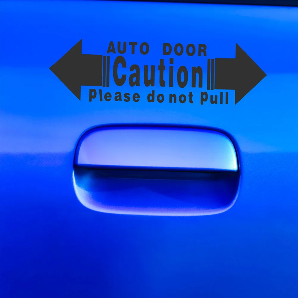 

4Pcs Car Door Warning Stickers High Adhesive Automatic Door Opening Reminder Decals Durable Removable Vehicle Safety Stickers