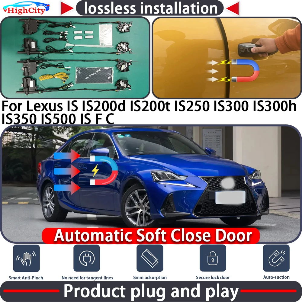 

Closing Door Lock Actuator for Lexus IS IS200d IS200t IS250 IS300 IS300h IS350 IS500 IS F C Soft Close Power Latch System Auto