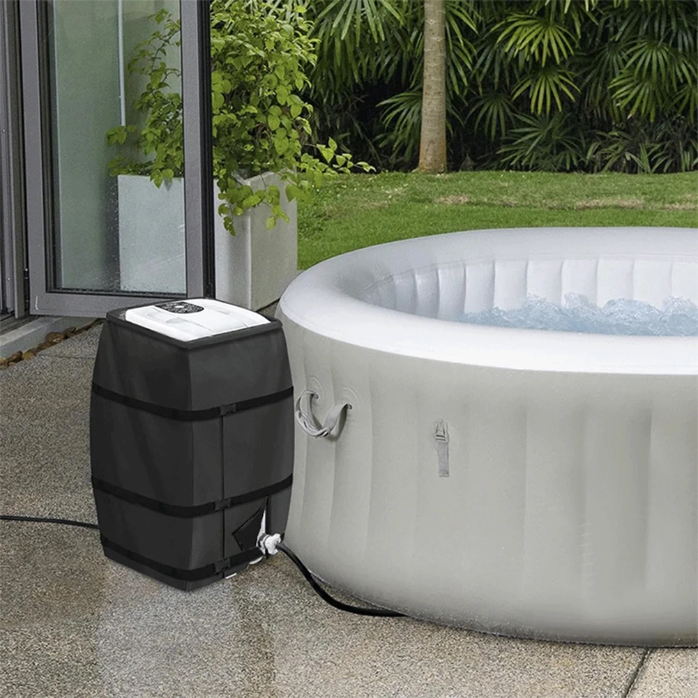 Dustproof Cover Spa Heater Pump Cover Adjustable Brackets Shielding Hassle-Free for access Stable Protection Dustproof