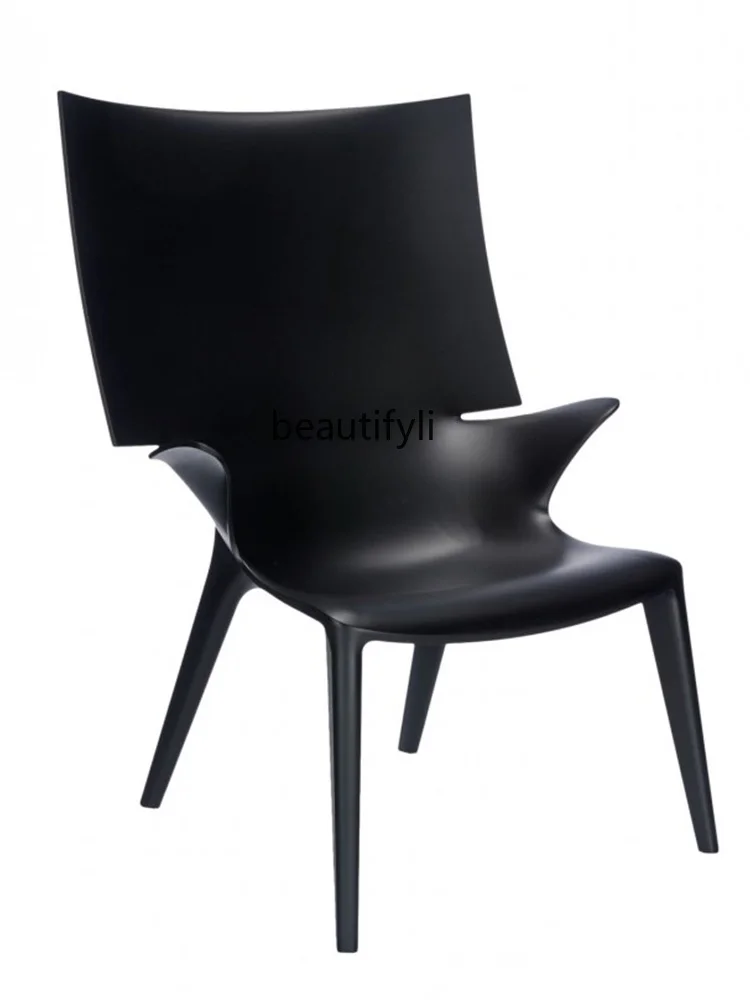 

Glass Steel Chair Leisure Recliner Designer Furniture