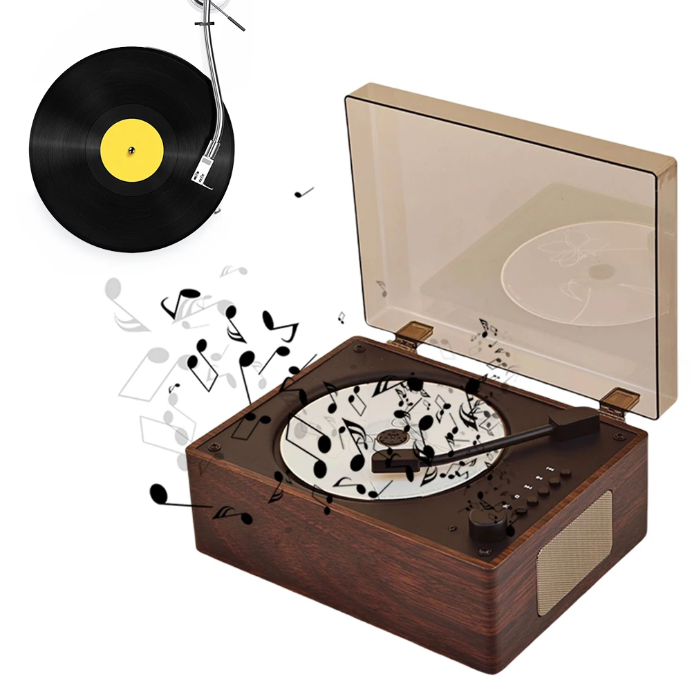 

Домашний музыкальный плеер с функцией зарядки, поддержкой CD, Bluetooth, USB, 3.5 мм AUX, беспроводной динамик с Bluetooth 5.0, декор для дома