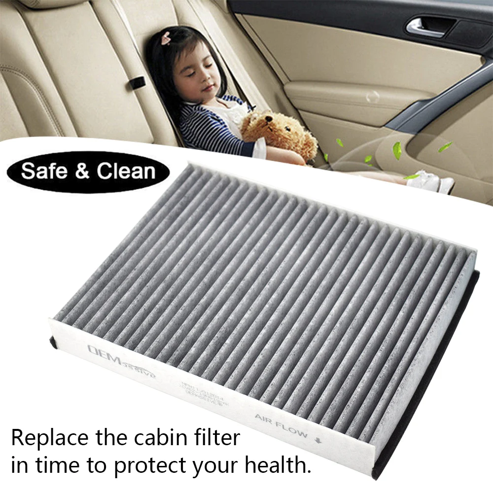 2x Car Pollen Cabin Air Conditioning Filter Activated Carbon CV6Z-19N619-A For Ford C-Max 2 Escape Kuga Focus 3 Transit Connect