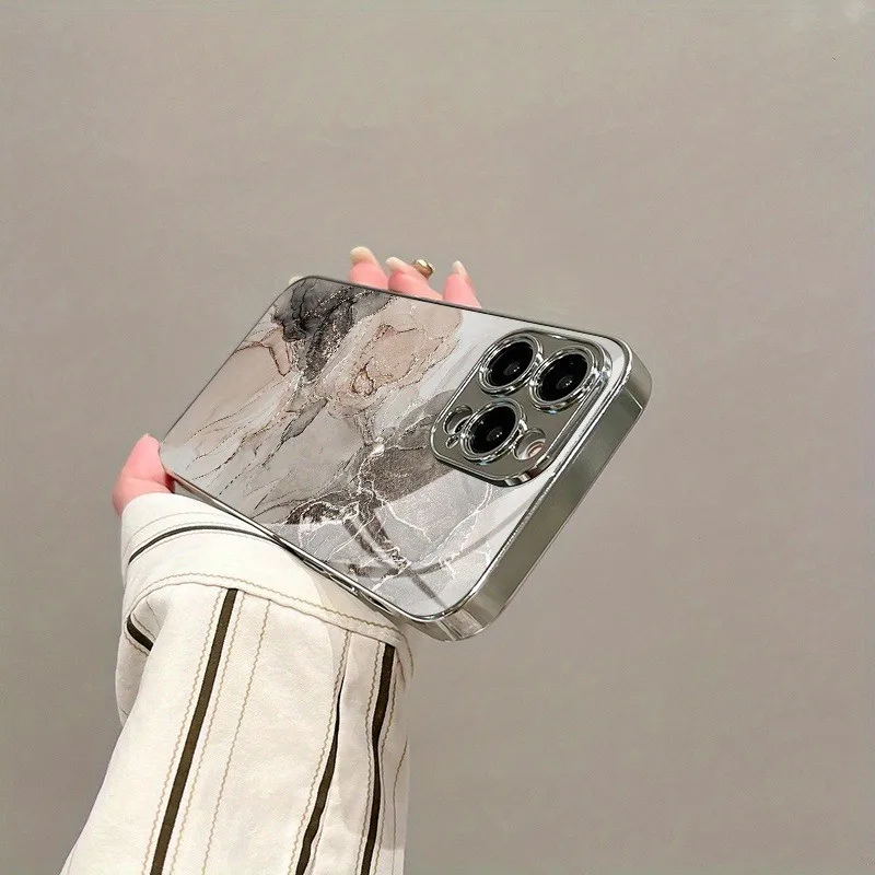 Marble Texture Pattern Luxury Tempered Glass Phone Case for Xiaomi Redmi Note 14 14c 13 12 13c 11 10 10c A3 A2 A1 Pro PLUS 4G 5G