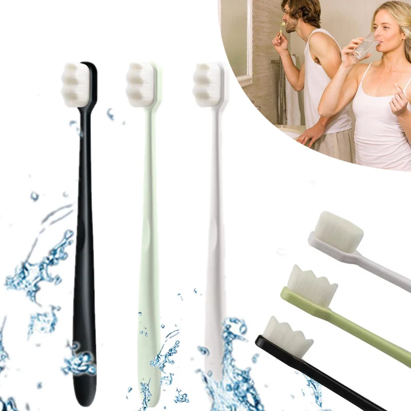 Toothbrush,Ultra Soft-Bristled Ultra-Fine Adult Toothbrush Deep Cleaning Effect For Sensitive Teeth Oral Gum Recession New