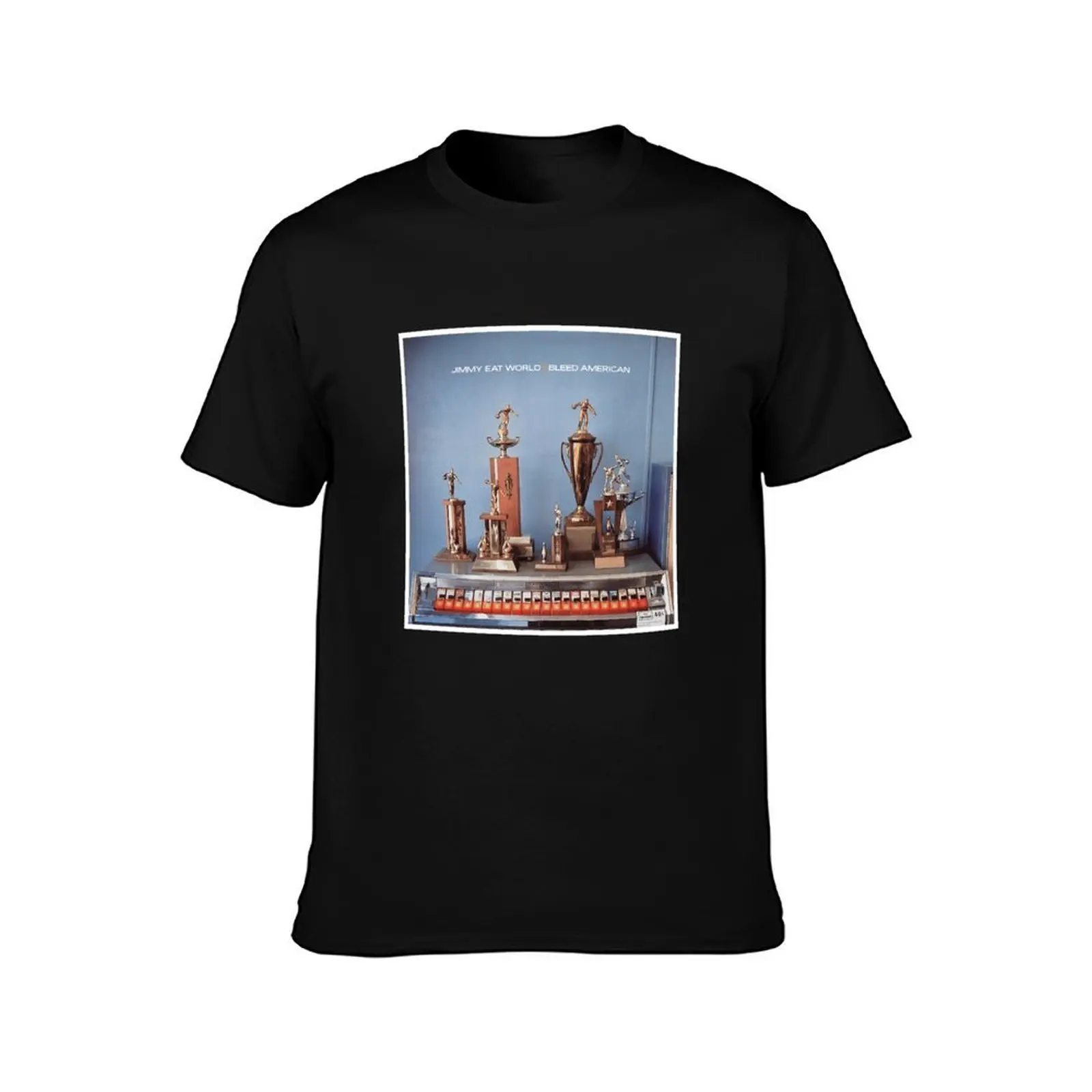 Jimmy Eat World Bleed American T-Shirt, Summer Casual Cotton Tee, Oversized Streetwear Tops, Vintage Graphic Print, 100% Cotton