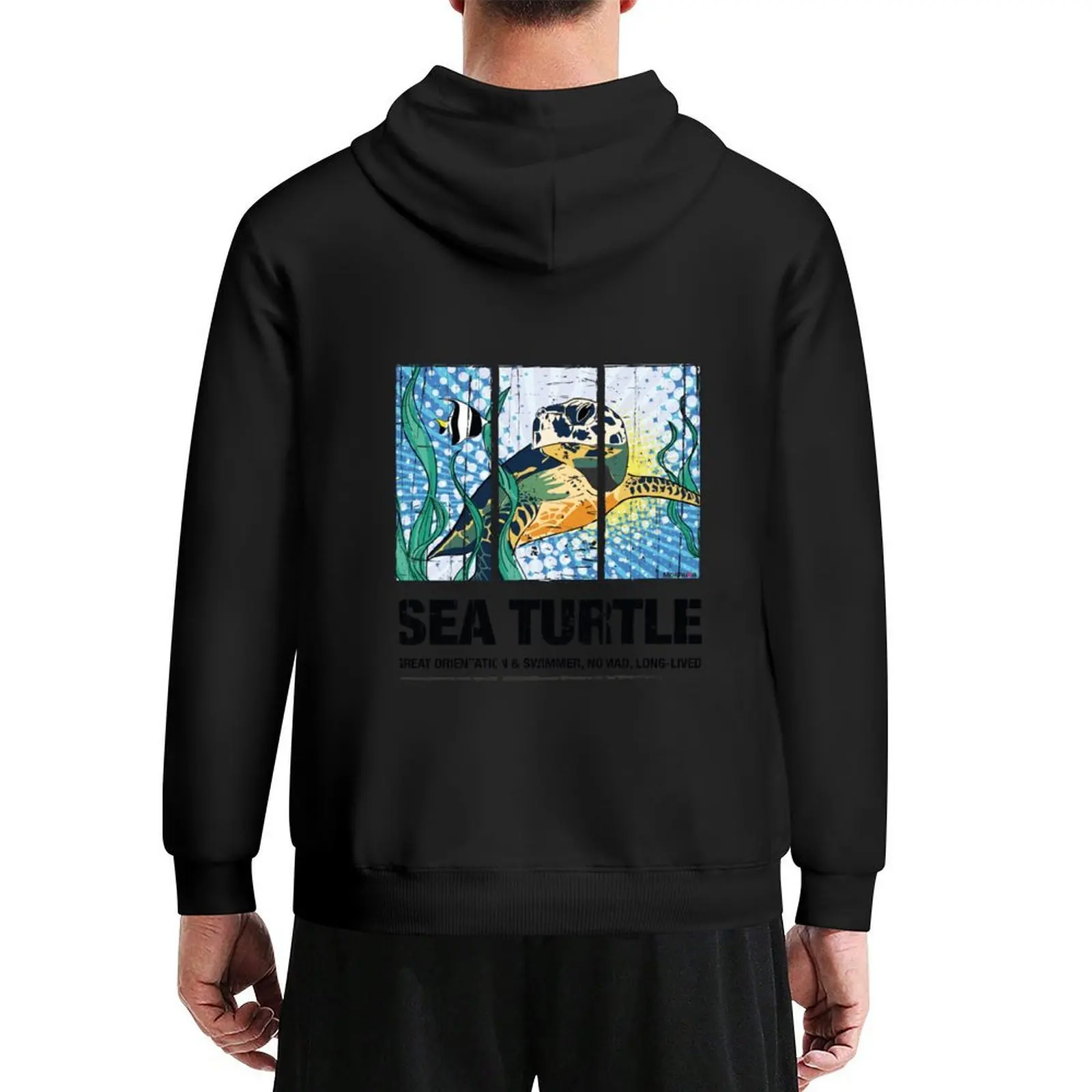 

Sea turtle. Ocean Serie Hoodie mens clothing korean clothes aesthetic clothing blouse hoodie men