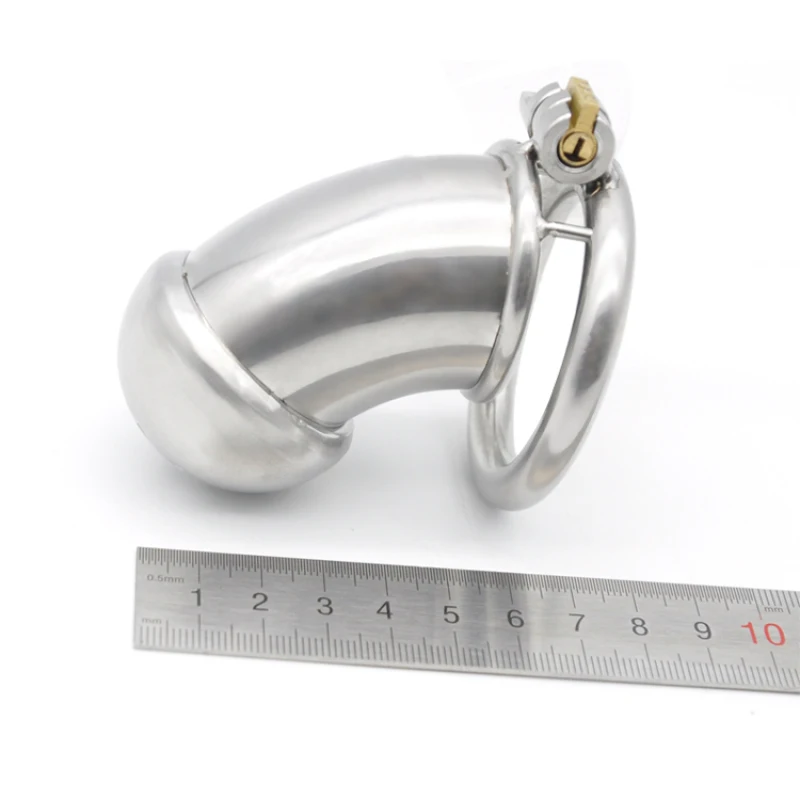 CHASTE BIRD-Dispositivo de Castidad para hombre, jaula larga de acero inoxidable 304, cinturón con anillo de bloqueo mágico oculto, juguete sexual