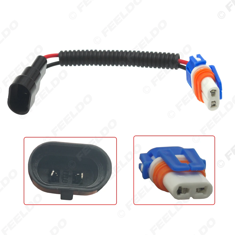 FEELDO 1PC Car Ceramic Socket 9006 Ceramic Wiring Harness Connector Adaptor For LED/HID Headlight Bulb Socket Holder