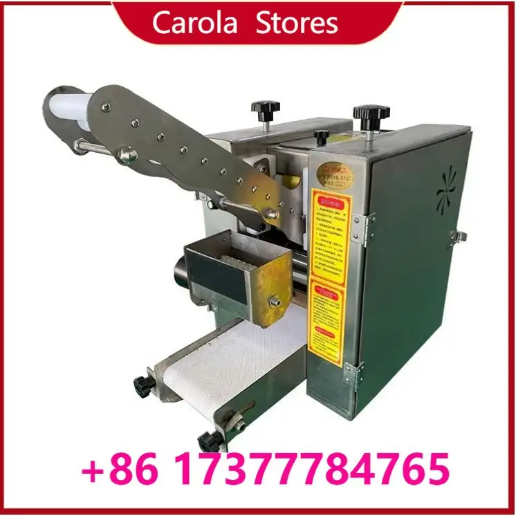 

& Commercial Dual-use Automatic Stainless Steel Wonton Dumpling Wrapper Machine Flour Dough Press Wrapper
