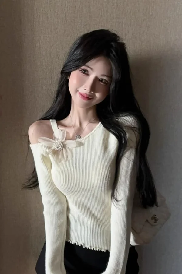 

Свитера, джемперы, пуловеры для женщин, Y2K, прозрачный стиль Харадзюку, облегающий уличный городской модный кавайный японский Ulzzang, зимняя девушка