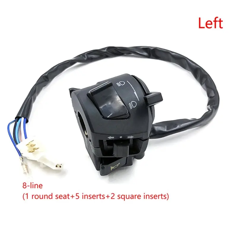 Universal Electric Start Handlebar Switches For Motorcycles With Horn Turn Signal Headlight Control Functionality
