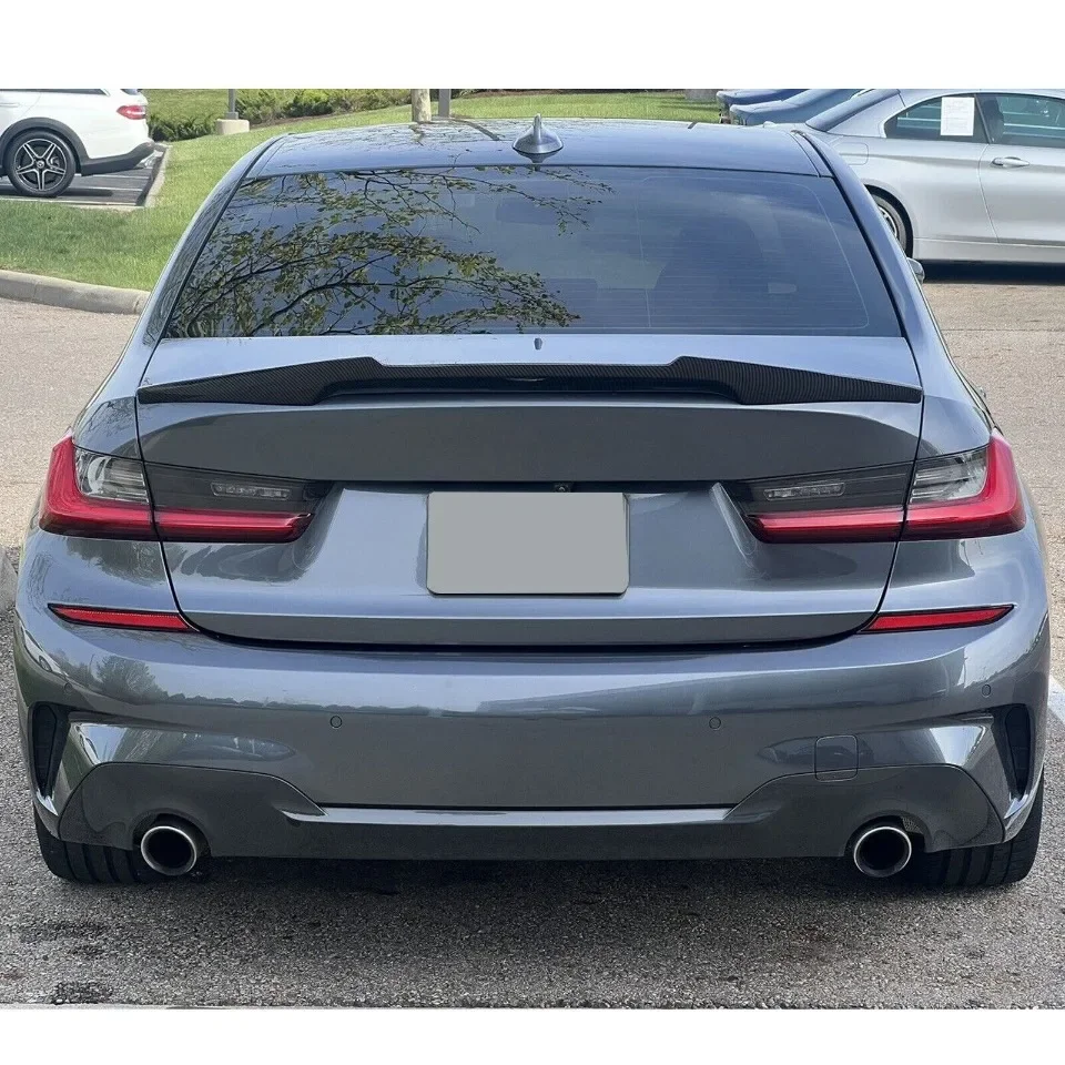 XVIP Auto M4 Stil Dachspoiler Glänzend Schwarz Flügel Für BMW 3er G20 G28 2019-2022 330i 330e Limousine ABS Entenschwanz Kofferraumspoiler – Detail 12