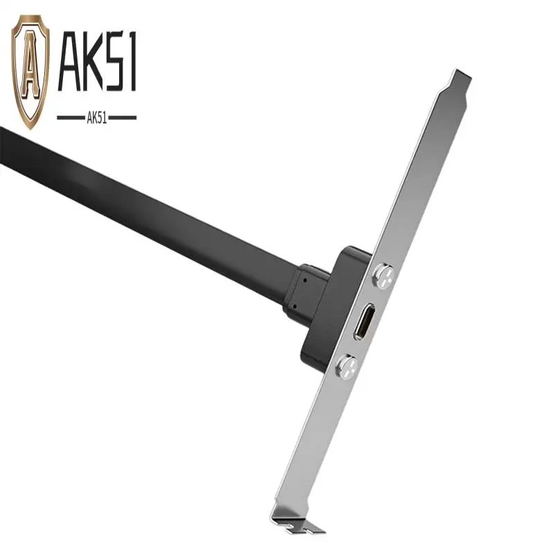 

AK51-USB3.1 Baffle Cable 19PIN/TYPE-E To TYPE-C Front C Mother Chassis PCI Bit 10Gbps Short Flat Cable