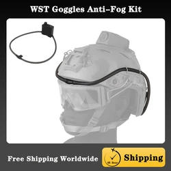 WST Goggles Anti-Fog Kit Charging Adjust Wind Speed Electric Defogger,Tactical Exercise Hunting Clear Vision Mounted On Helmets