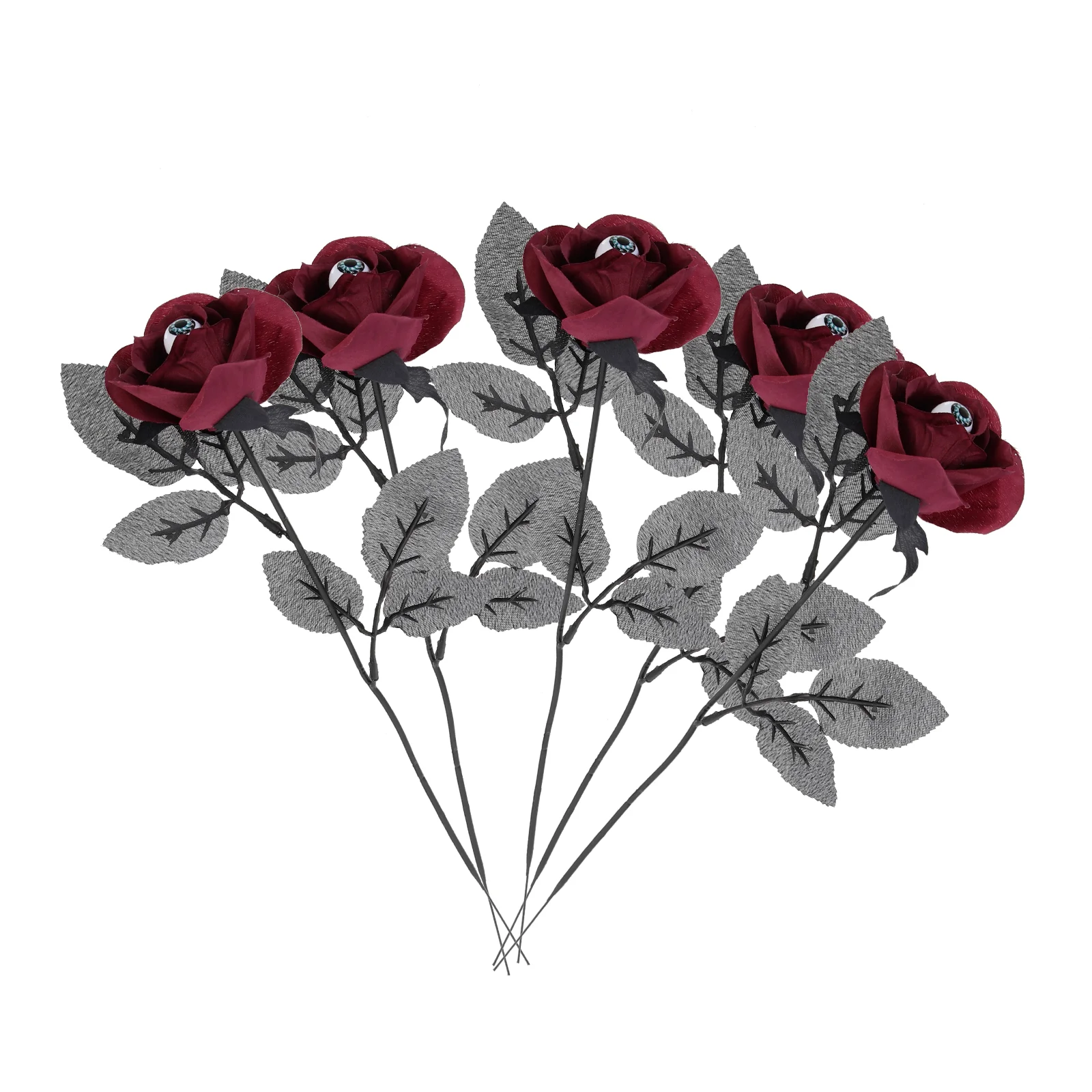 Halloween Decoration Roses with Eyes Single Branch Party Artificial Bloody Eyeball