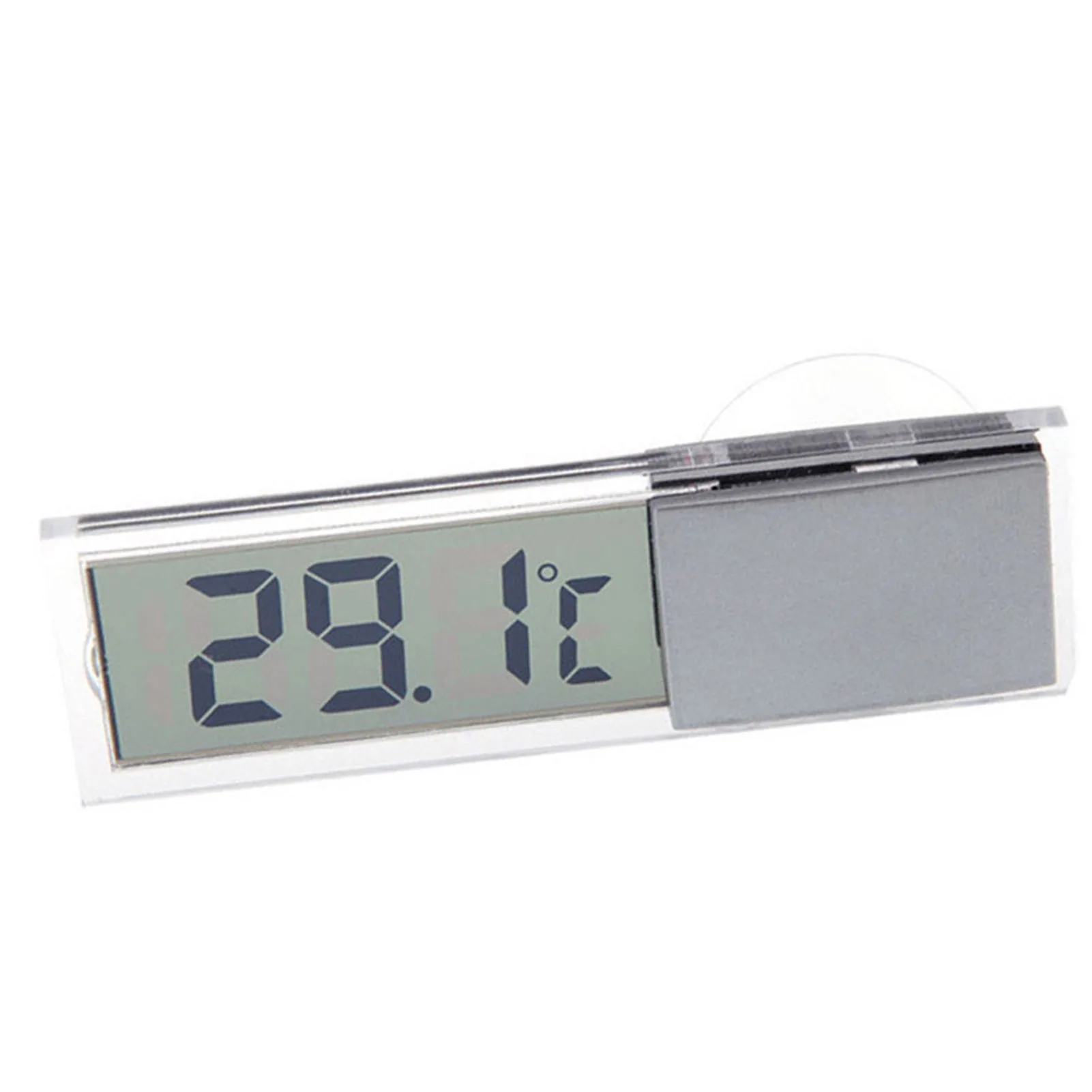 LCD Digital Display Transparent Thermometer Wireless Digital Window Thermometer Easy to Apply Temperature Measuring Instrument