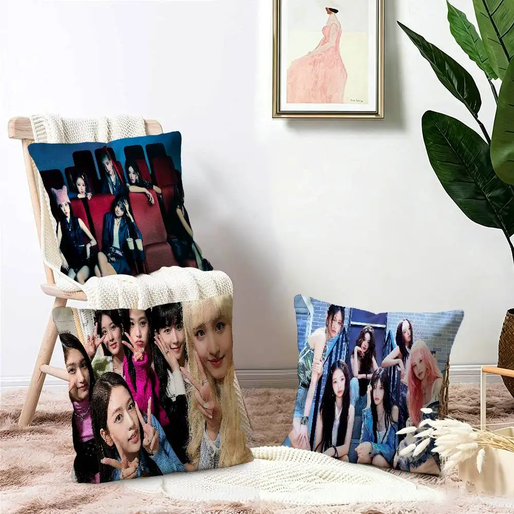 Popular Kpop group I-IveS girls Cushion Cover Decorative Pillow Sofa Home Decor case pillow cases