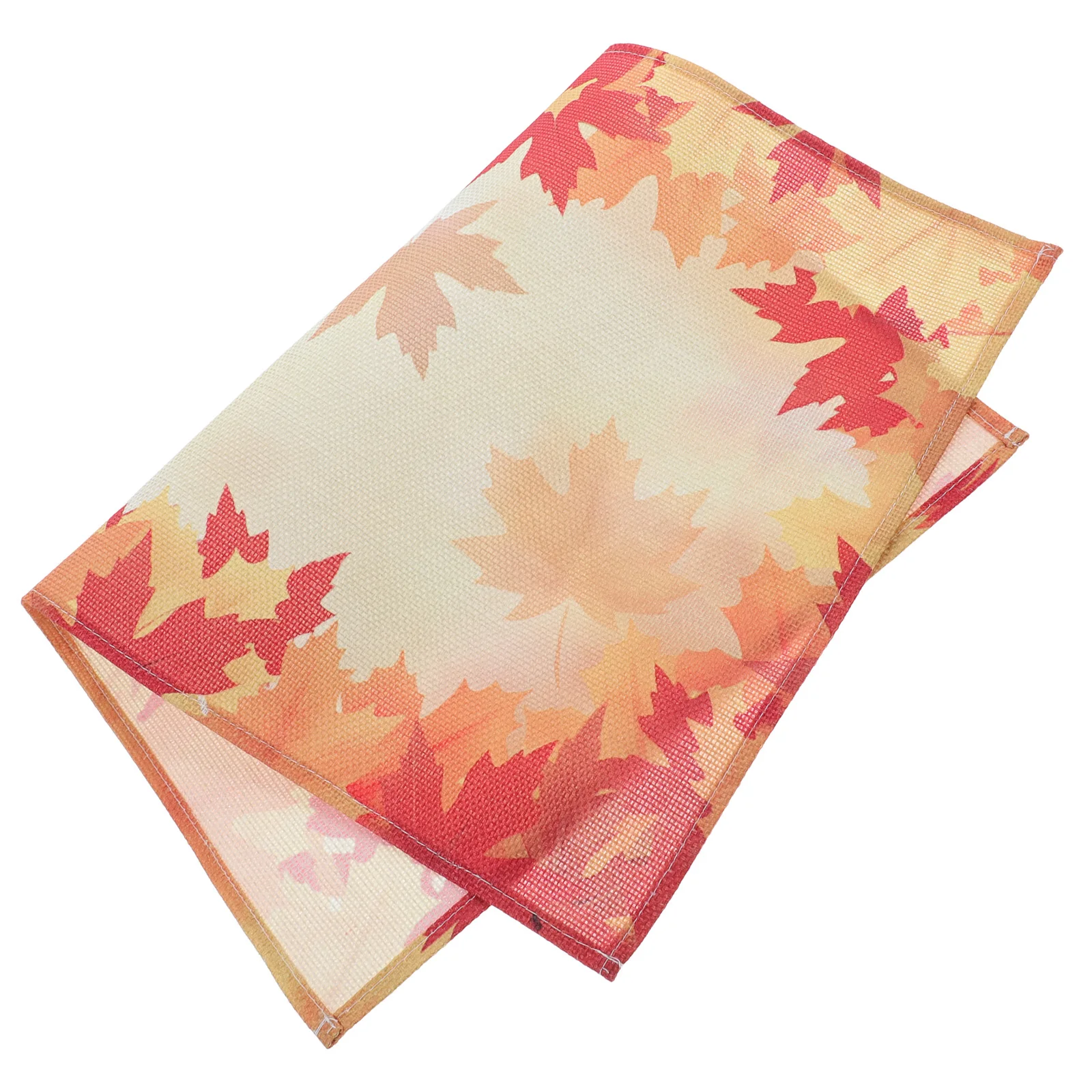 

Placemat Leaf Shaped Placemats Thanksgiving Household Orange Dining Table Plate