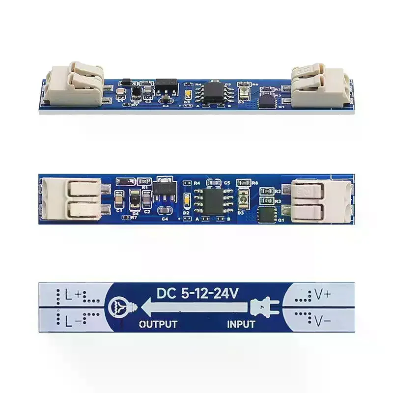 DC  12V/24V 4A LED Light Dimmer Capacitive Sensor Solder-free Induction Switch Power Supply Accessories