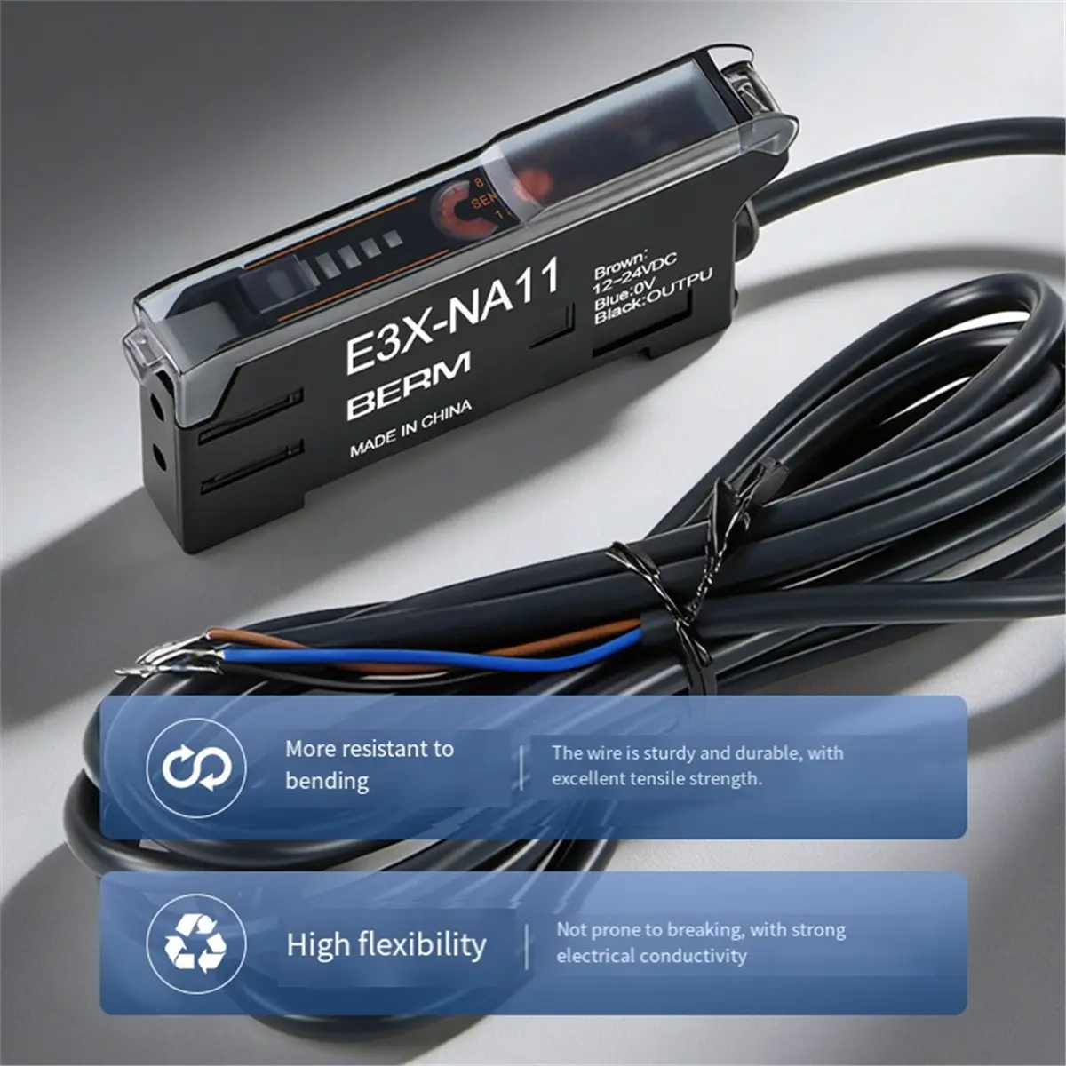 Fiber Optic Amplifier Sensor E3X-NA11 Through-Beam Diffuse Reflection Infrared Sensing Photoelectric Switch
