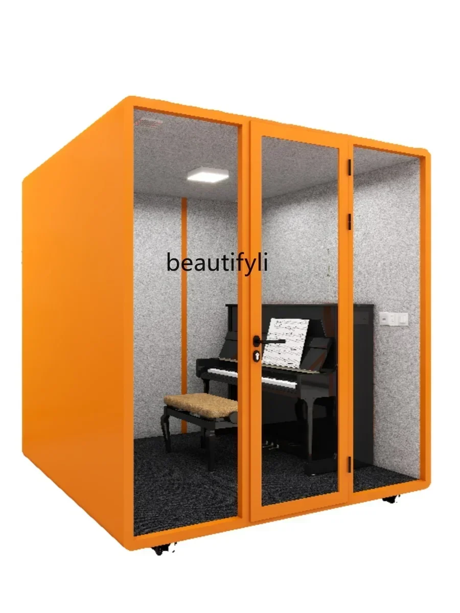 

Portable Mobile Soundproof Room Silent Household Cabin Telephone Booth Live Stream Recording Studio Conference Room