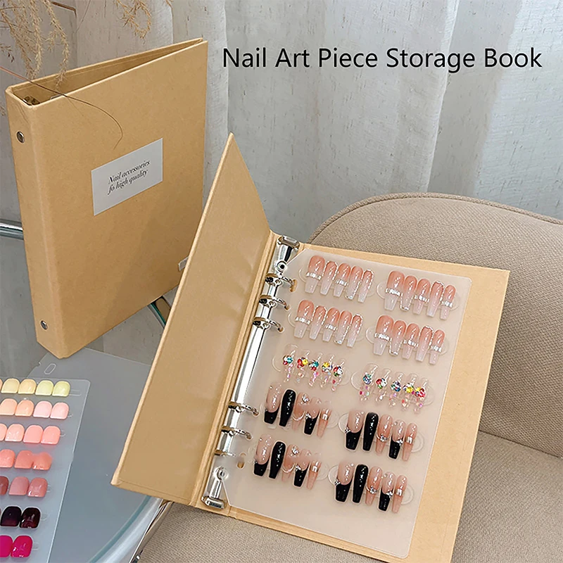 Nail Art Storage Book Large Capacity Exhibition Photo Album Card Clip Display Board DIY Simple Album Storage Book